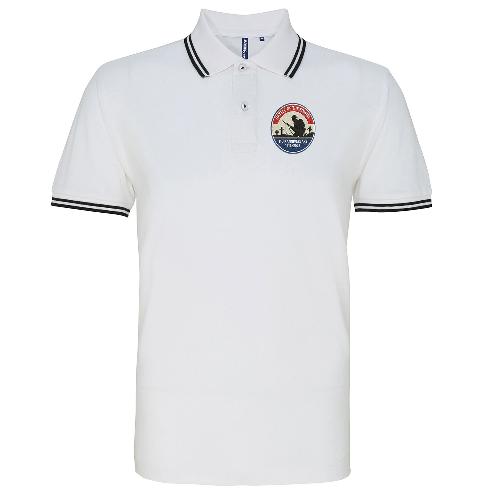 Battle of The Somme 110th Anniversary Tipped Polo Shirt