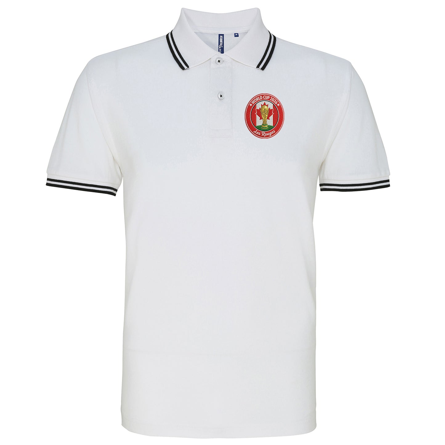 Canada World Cup 2026 Football Tipped Polo Shirt