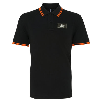City Oasis Embroidered Tipped Polo Shirt