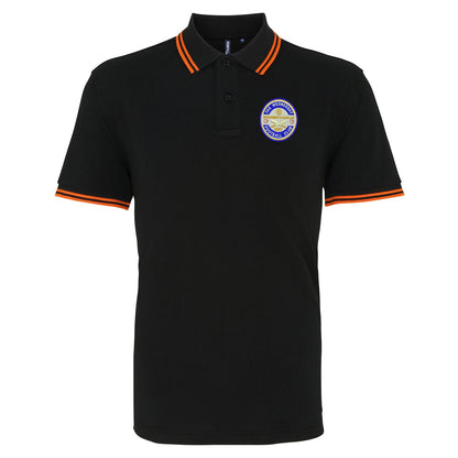 Thin Lizzy Whiskey in the Jar  Embroidered Tipped Polo Shirt