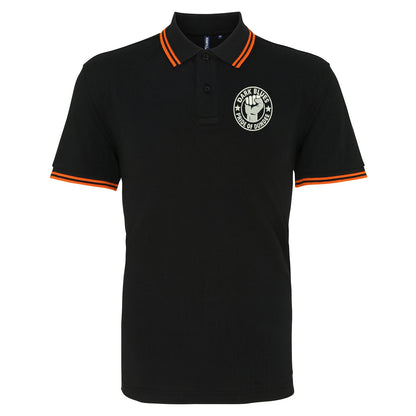 Dark Blues Pride of Dundee Embroidered Tipped Polo Shirt