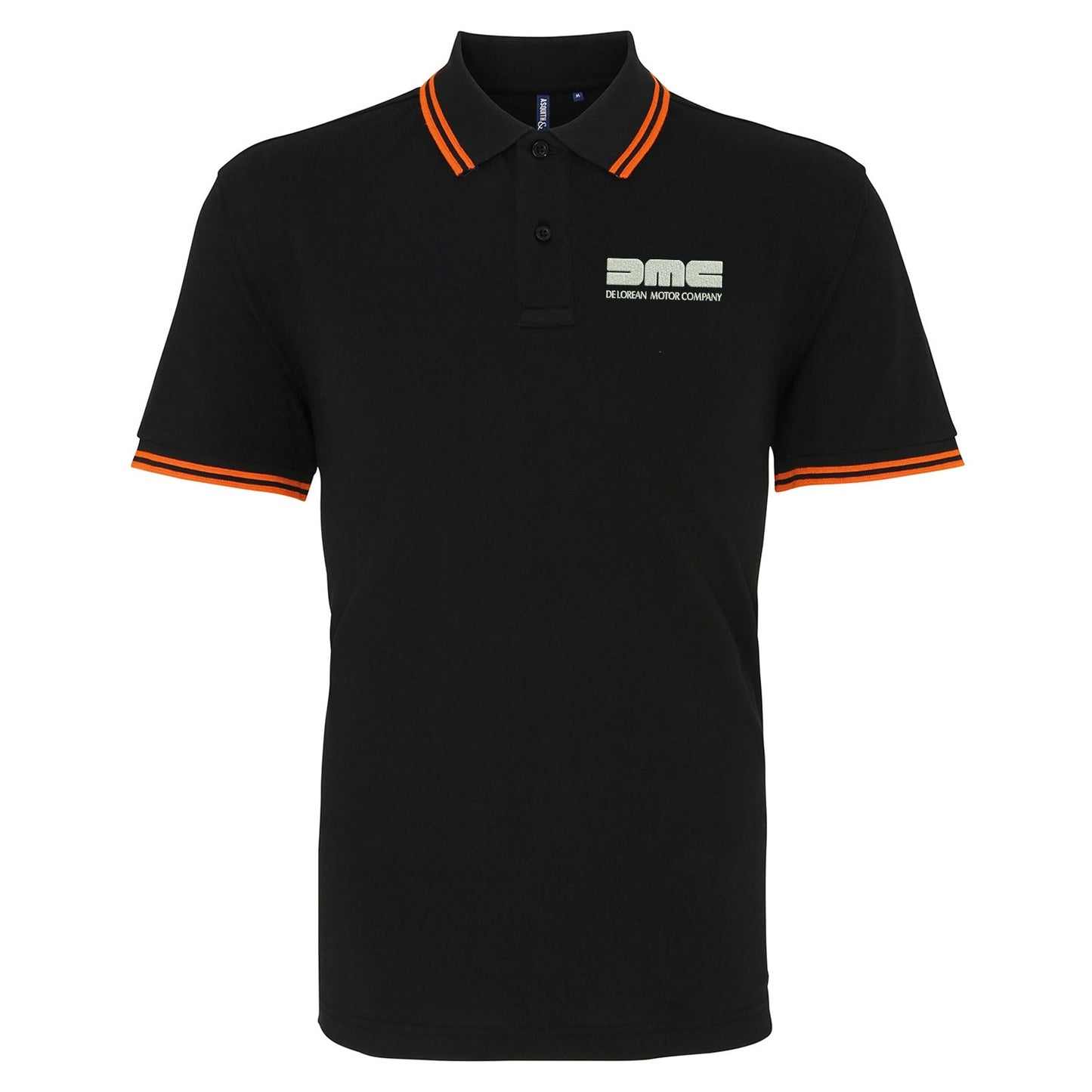 DeLorean Motor Company Embroidered Tipped Polo Shirt