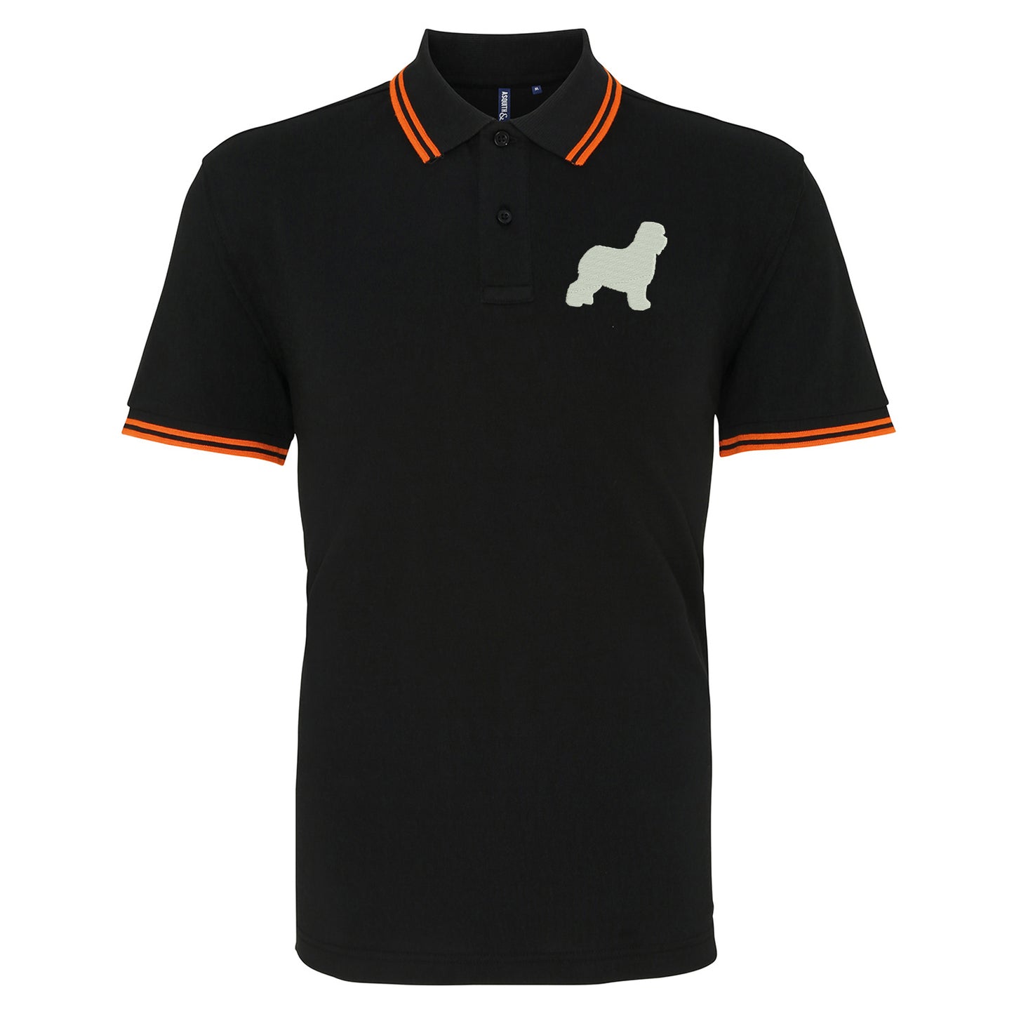 Old English Sheepdog Tipped Polo Shirt