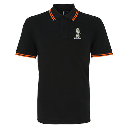 Retro Oldham 1972 Embroidered Tipped Polo Shirt