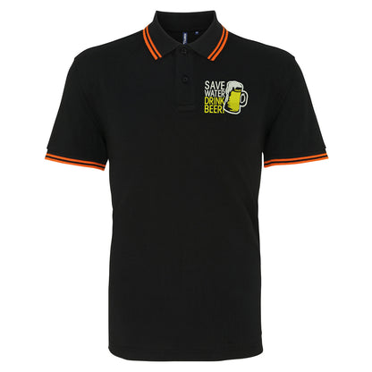 Save Water Drink Beer Polo Shirt