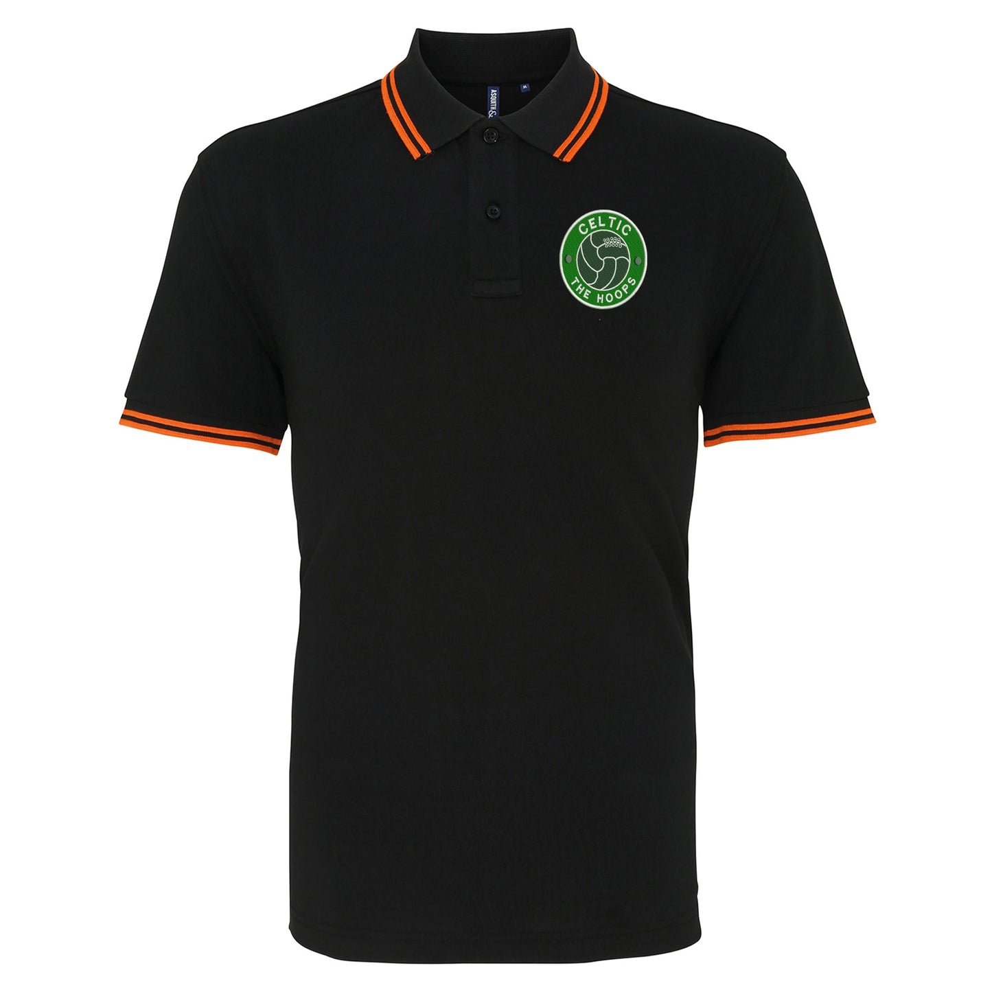 The Hoops Old School Ball Embroidered Tipped Polo Shirt