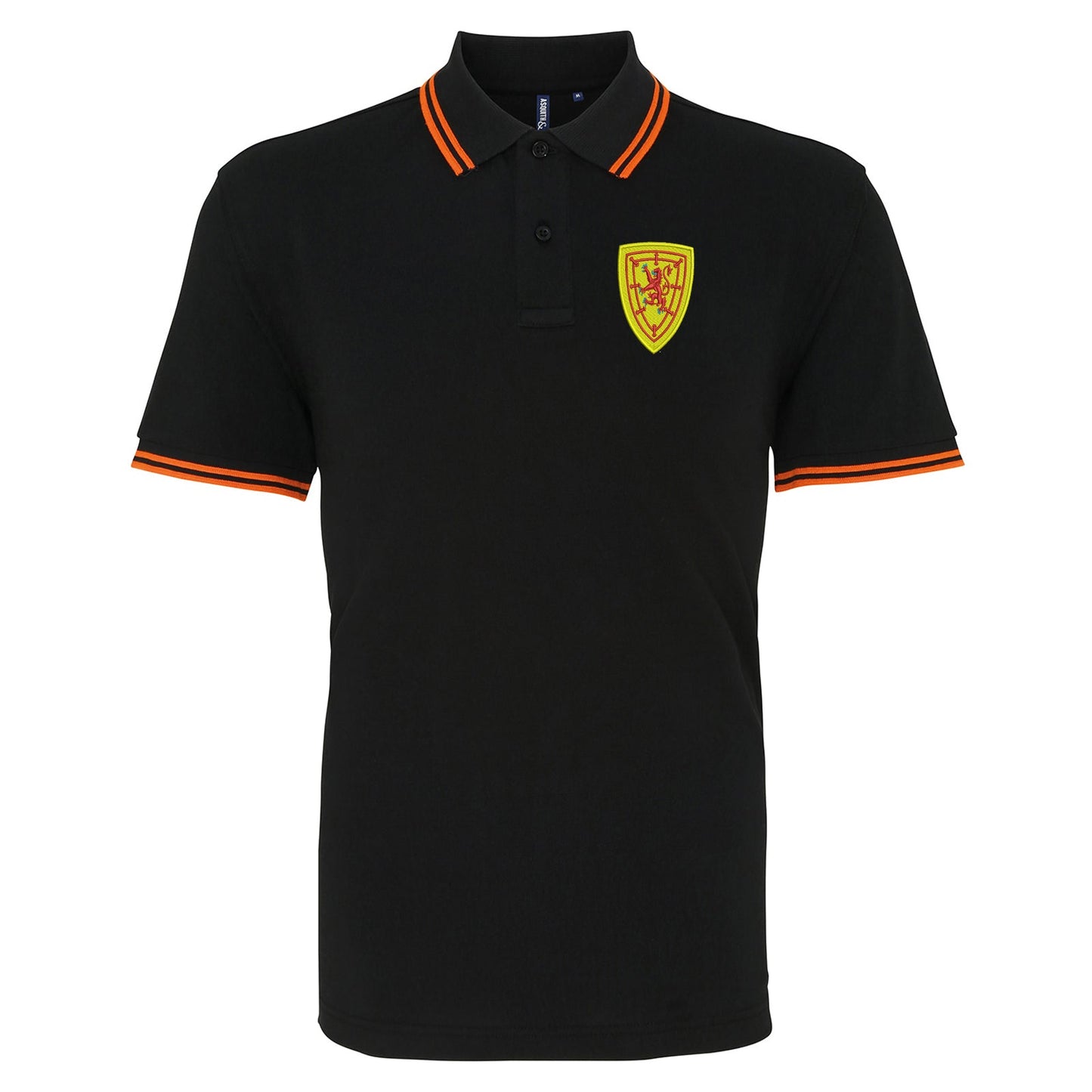 Retro Scotland 1879 Embroidered Tipped Polo Shirt