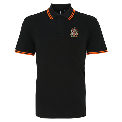 Retro Newcastle 1969  Embroidered Tipped Polo Shirt