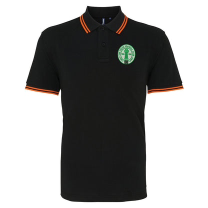 Retro Celtic Centenary Embroidered Tipped Polo Shirt