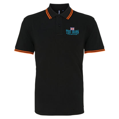 The Irons It's Way of Life Union Jack Embroidered Tipped Polo Shirt