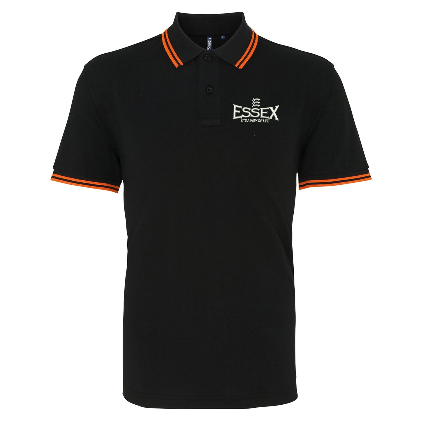 Essex It's Way of Life Embroidered Tipped Polo Shirt