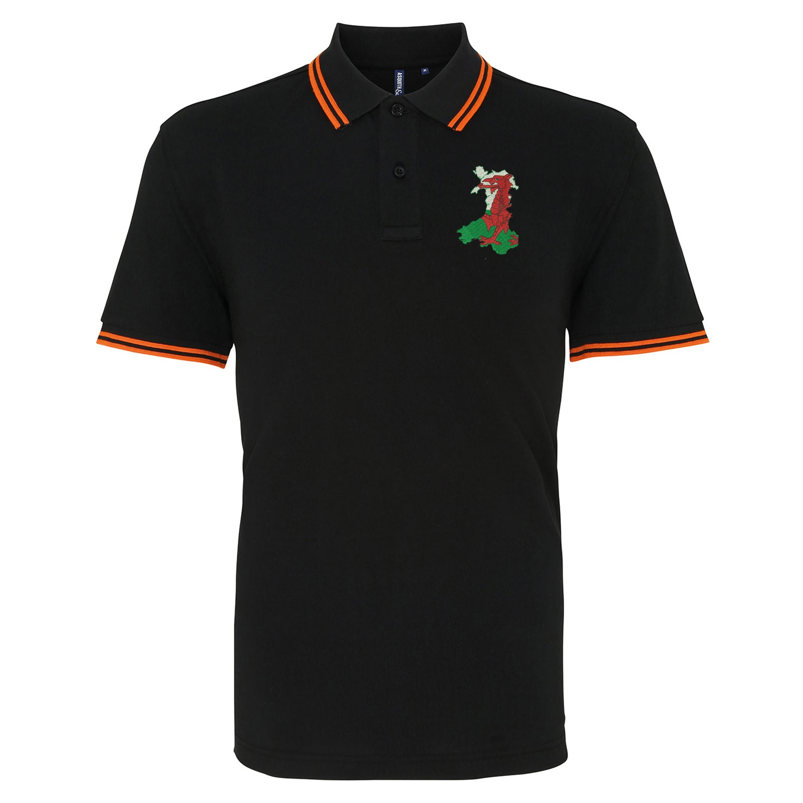 Wales Flag Map Polo Shirt