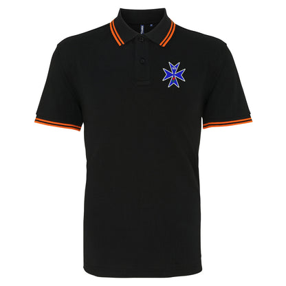 Retro Blackburn 1875 Tipped Polo Shirt