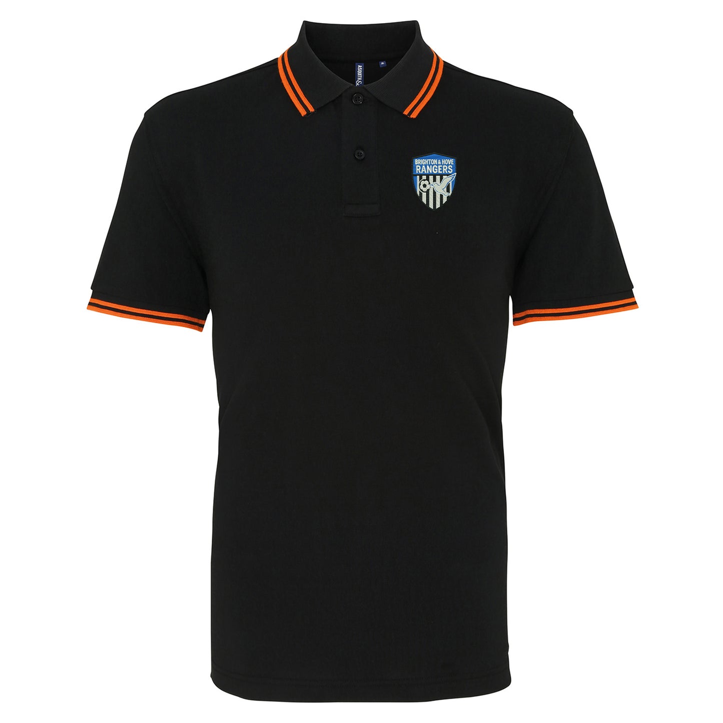 An Old School Brighton Football Tipped Polo Shirt 