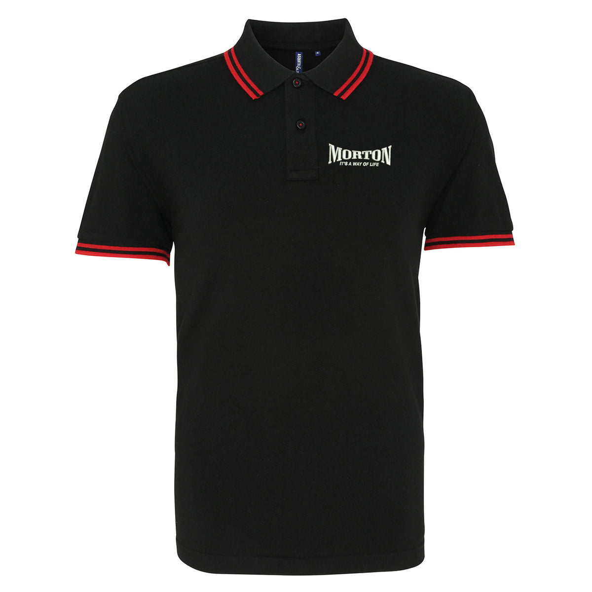 Morton It's a Way of Life Tipped Polo Shirt