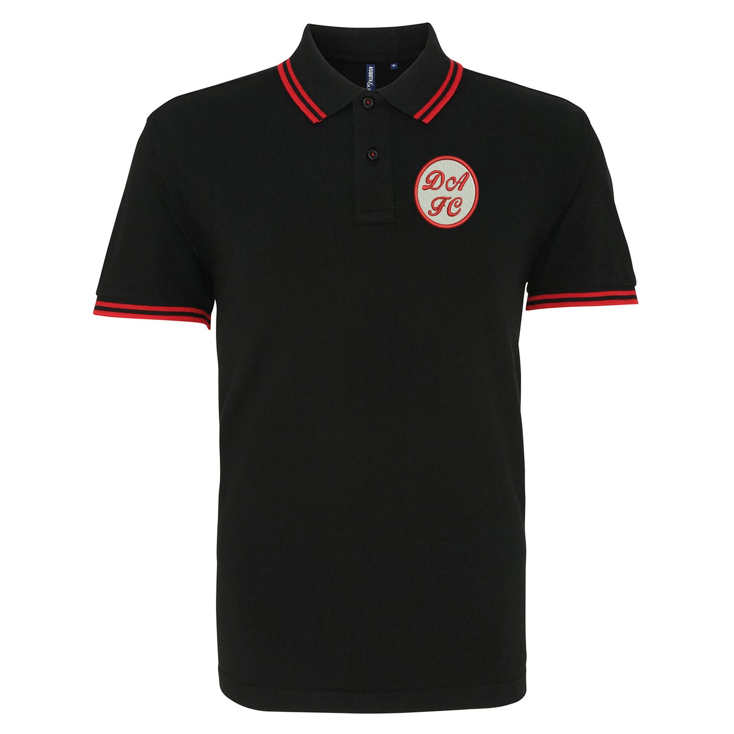 Retro Dunfermline 1971 Embroidered Tipped Polo Shirt