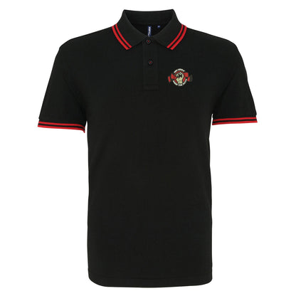Red Devils Keep The Faith Embroidered Tipped Polo Shirt