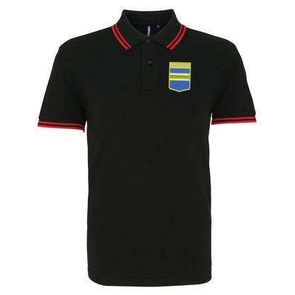 Retro Sampdoria 1960s Embroidered Tipped Polo Shirt
