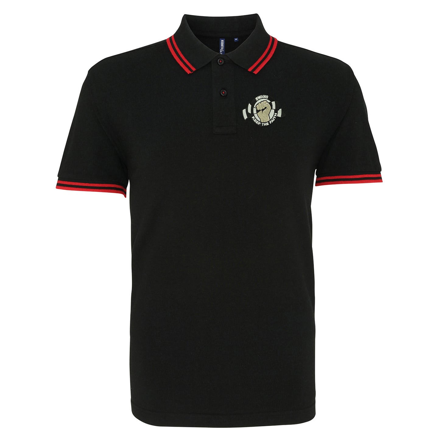 Swansea City AFC Football Tipped Polo Shirt
