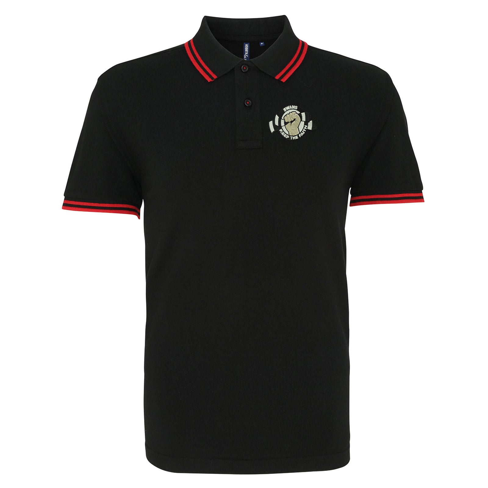 Swansea City AFC Football Tipped Polo Shirt