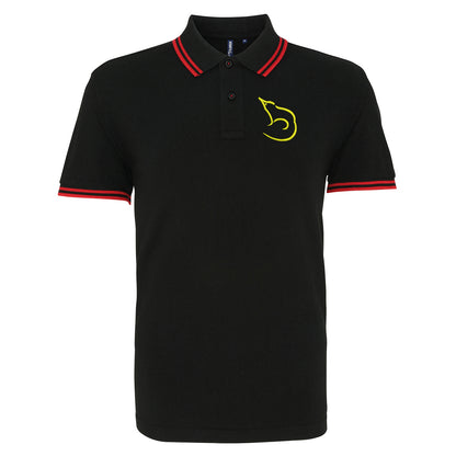 Retro Shrewsbury 1983 Embroidered Tipped Polo Shirt