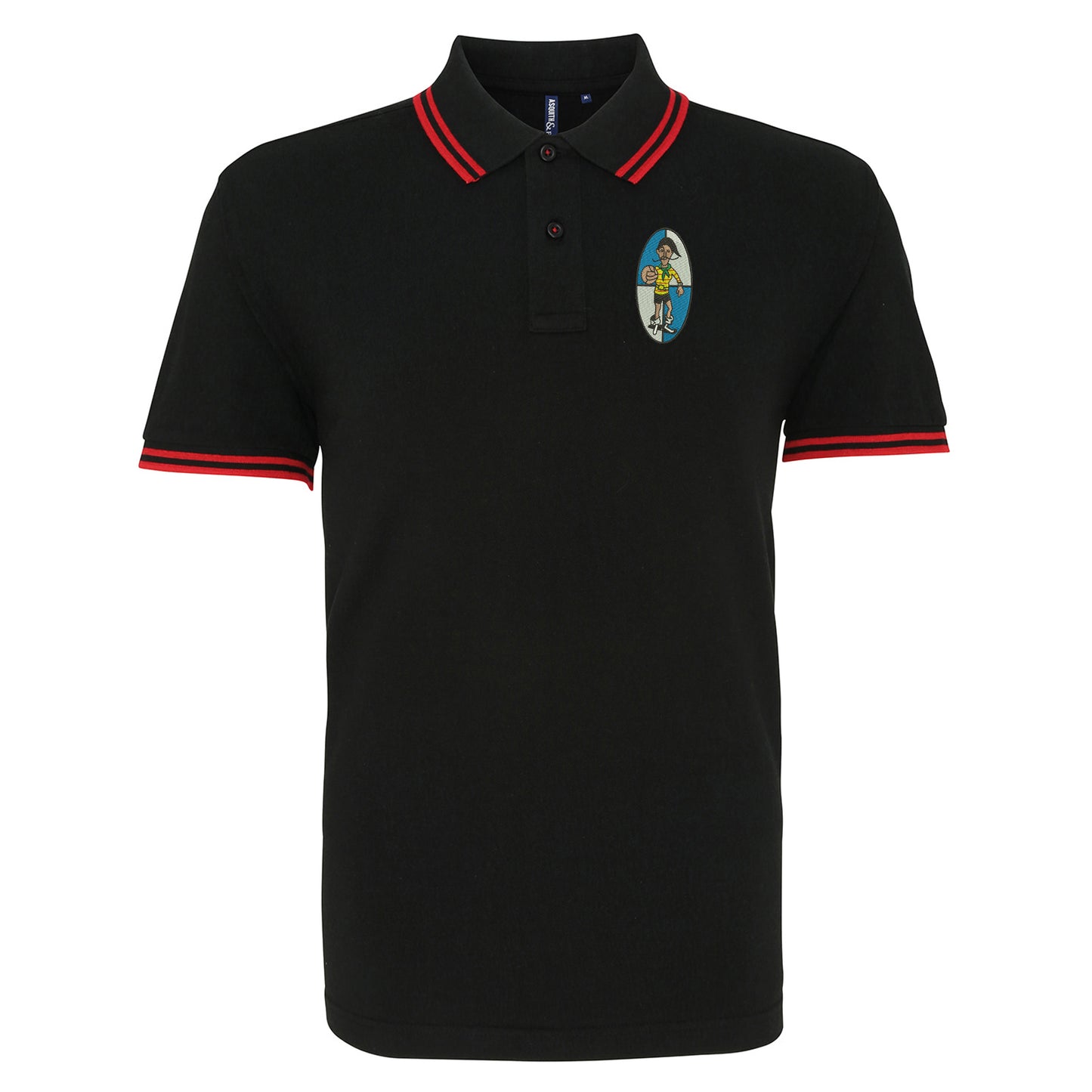 Retro Bristol Rovers 1933 Embroidered Tipped Polo Shirt