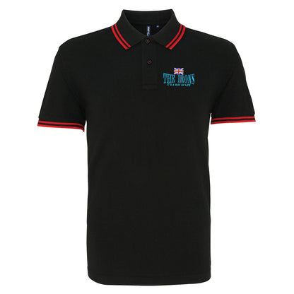 The Irons It's Way of Life Union Jack Embroidered Tipped Polo Shirt