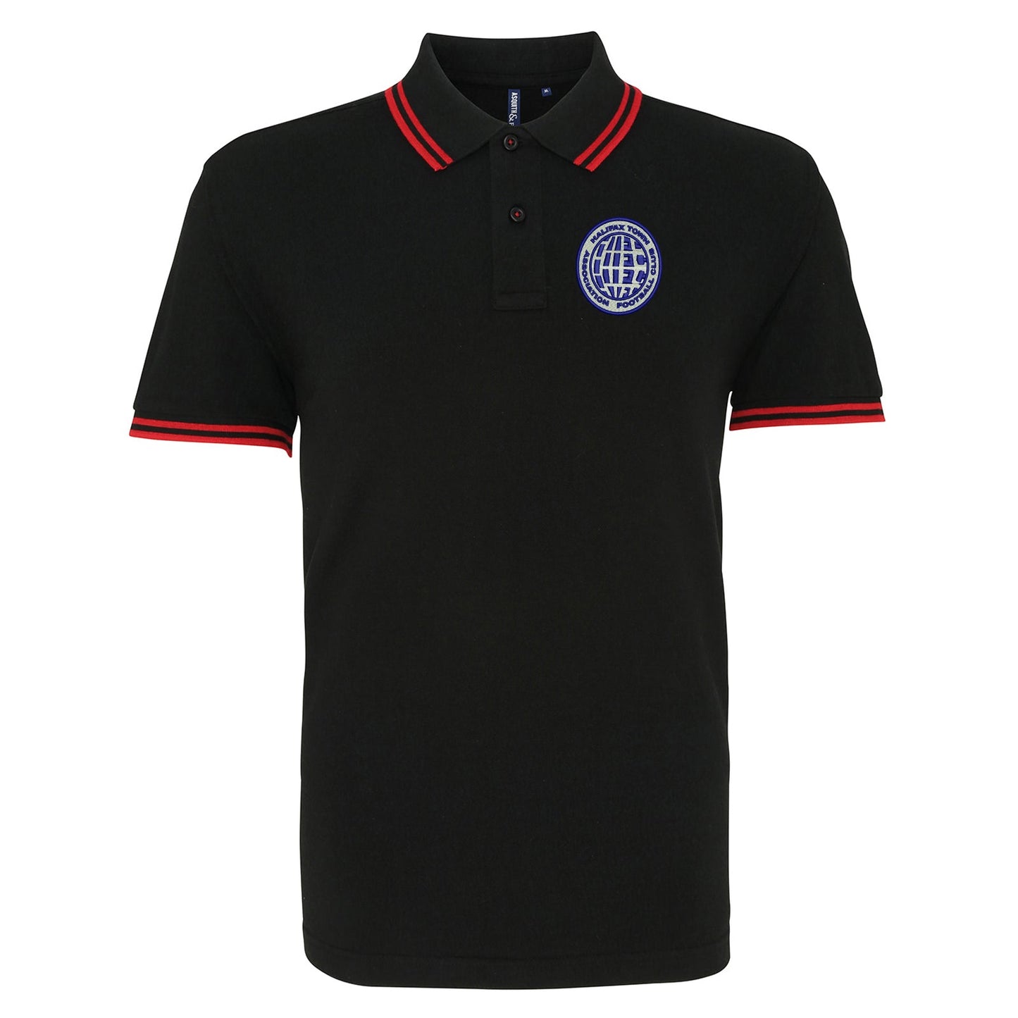 Retro Halifax 1970s Embroidered Tipped Polo Shirt