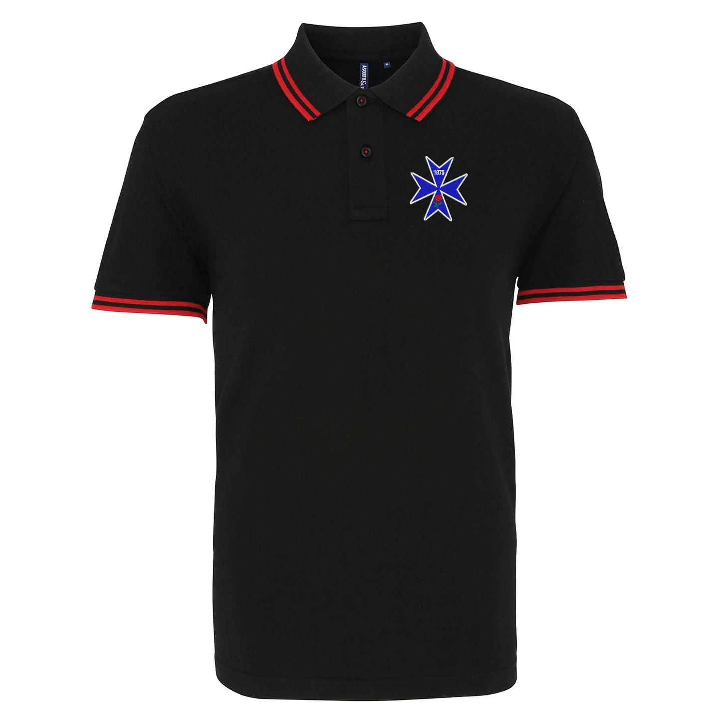 Retro Blackburn 1875 Tipped Polo Shirt