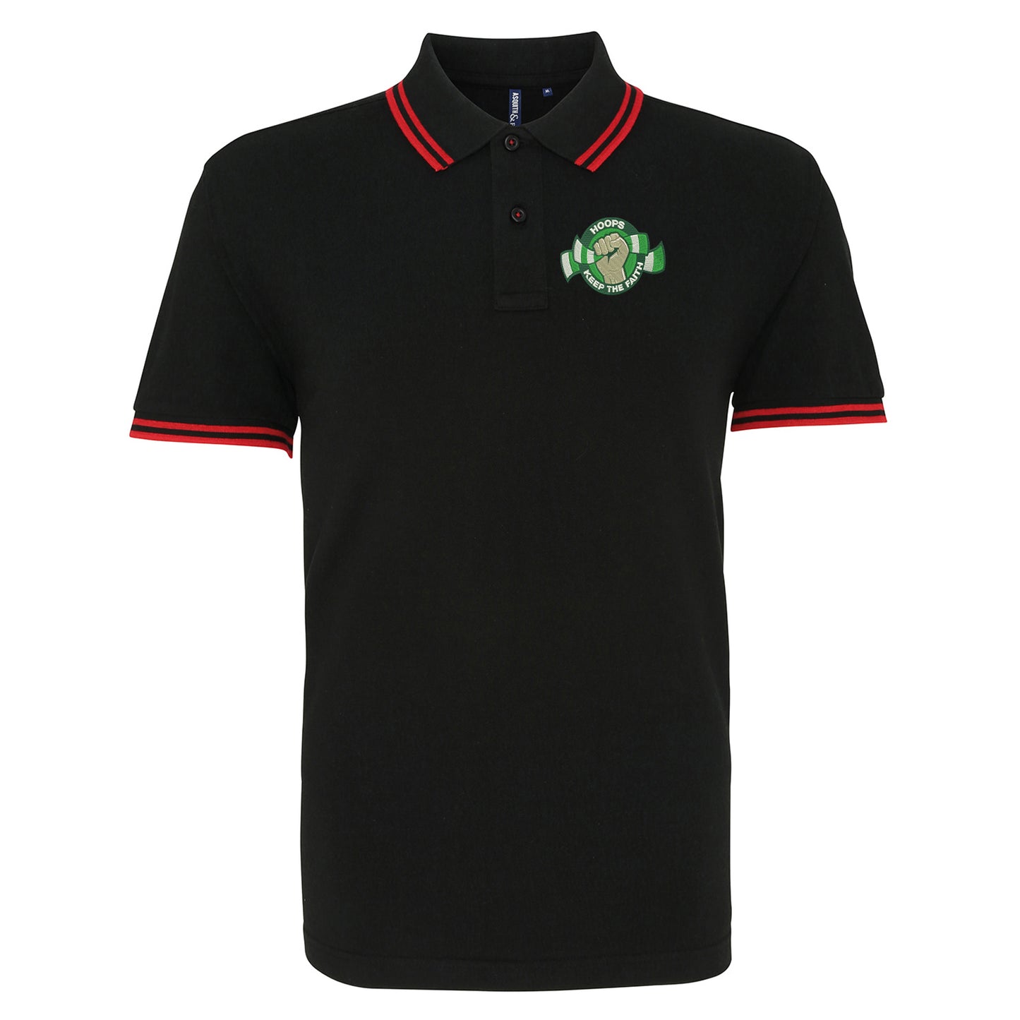 Celtic FC Football Tipped Polo Shirt