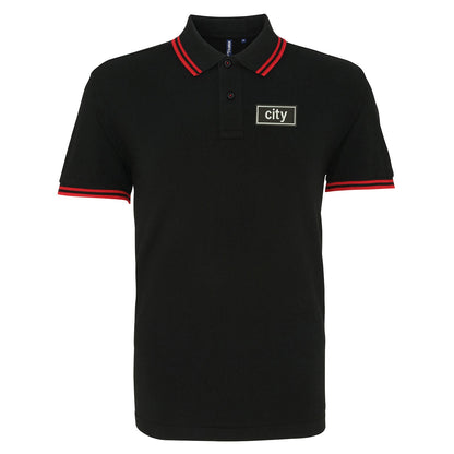 City Oasis Embroidered Tipped Polo Shirt