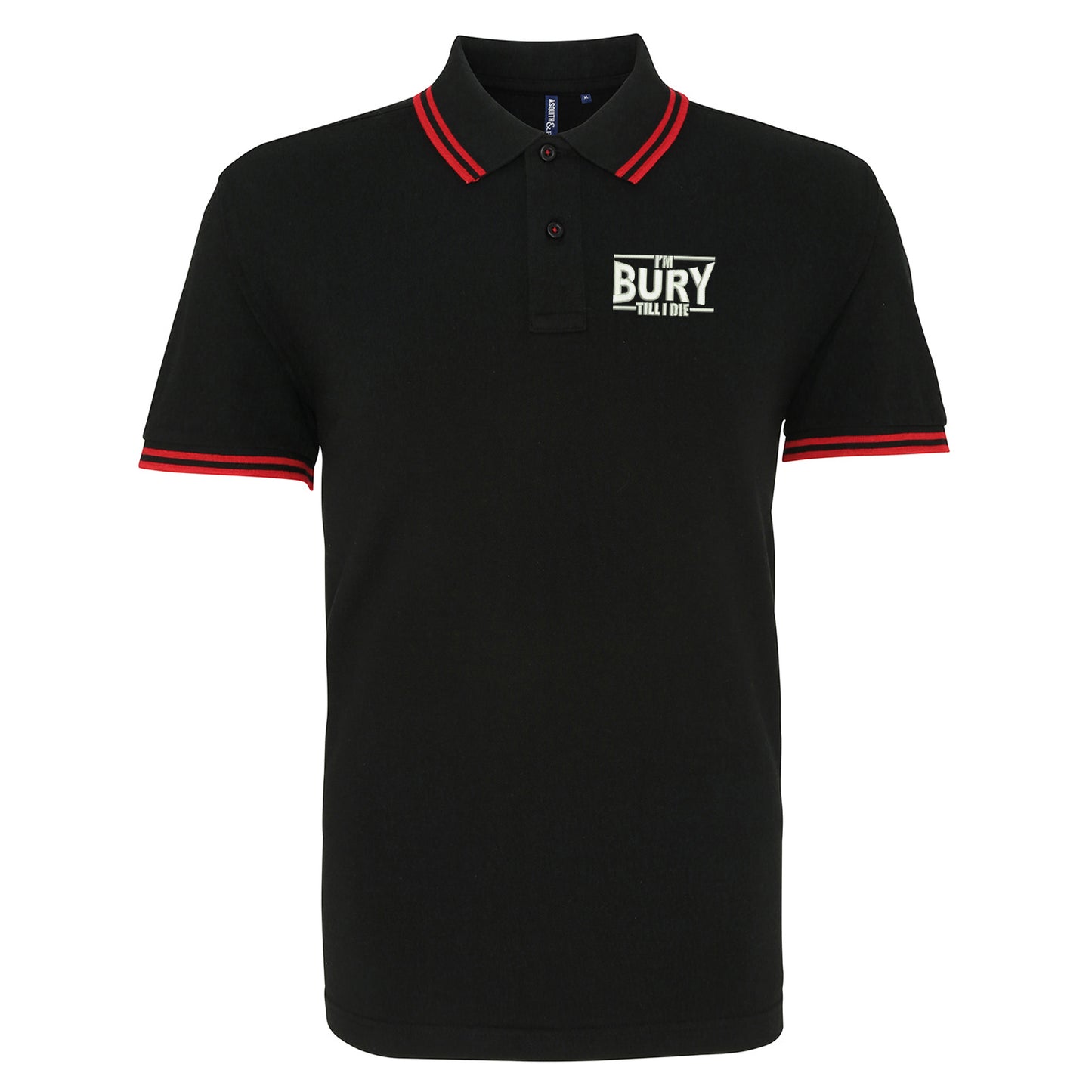 I'm Bury Till I Die Tipped Polo Shirt