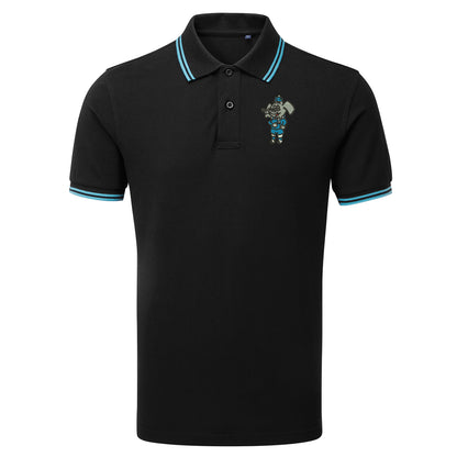 Retro Coventry 1974 Embroidered Tipped Polo Shirt