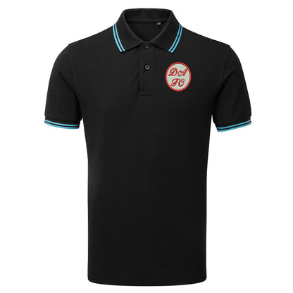 Retro Dunfermline 1971 Embroidered Tipped Polo Shirt