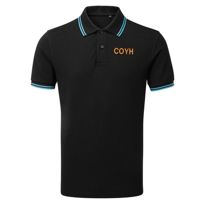 COYH Embroidered Tipped Polo Shirt