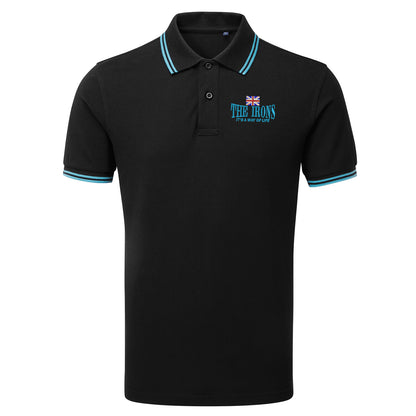 The Irons It's Way of Life Union Jack Embroidered Tipped Polo Shirt
