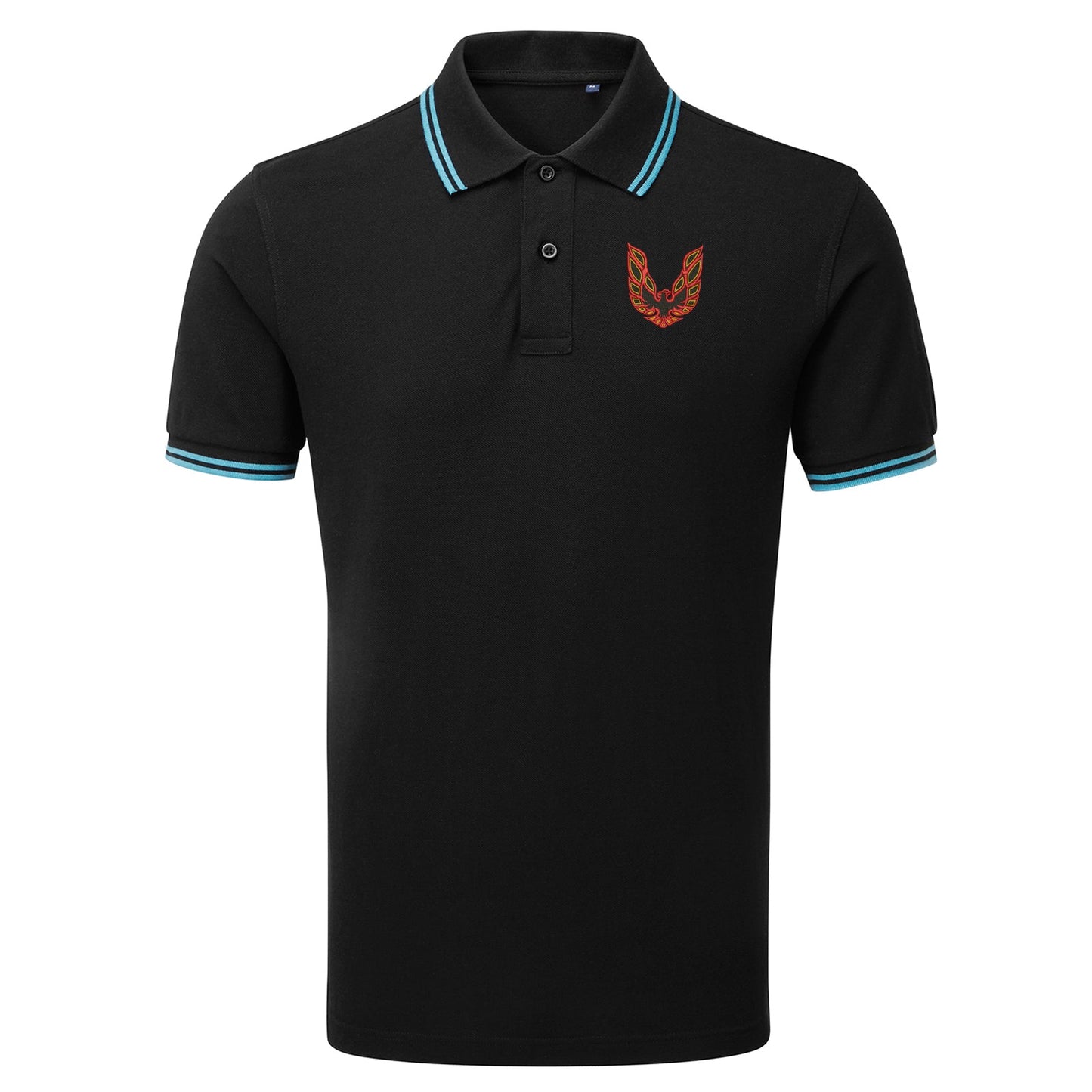 Pontiac Firebird Embroidered Tipped Polo Shirt