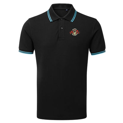 Red Devils Keep The Faith Embroidered Tipped Polo Shirt