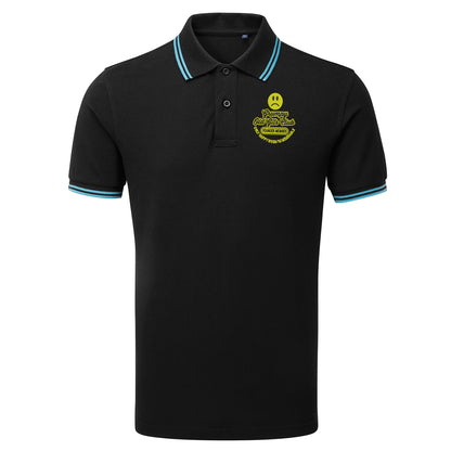 Grumpy Old Gits Club Founder Member Embroidered Tipped Polo Shirt
