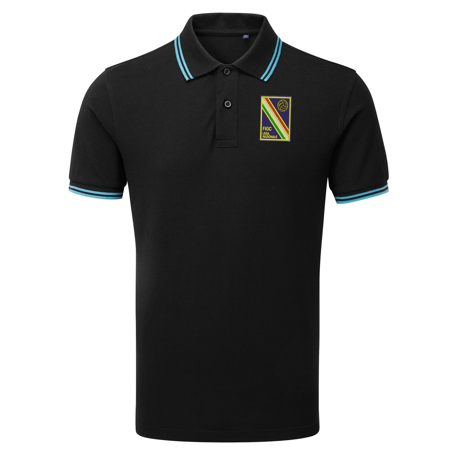 Retro Italian League National Team 1961 Embroidered Tipped Polo Shirt
