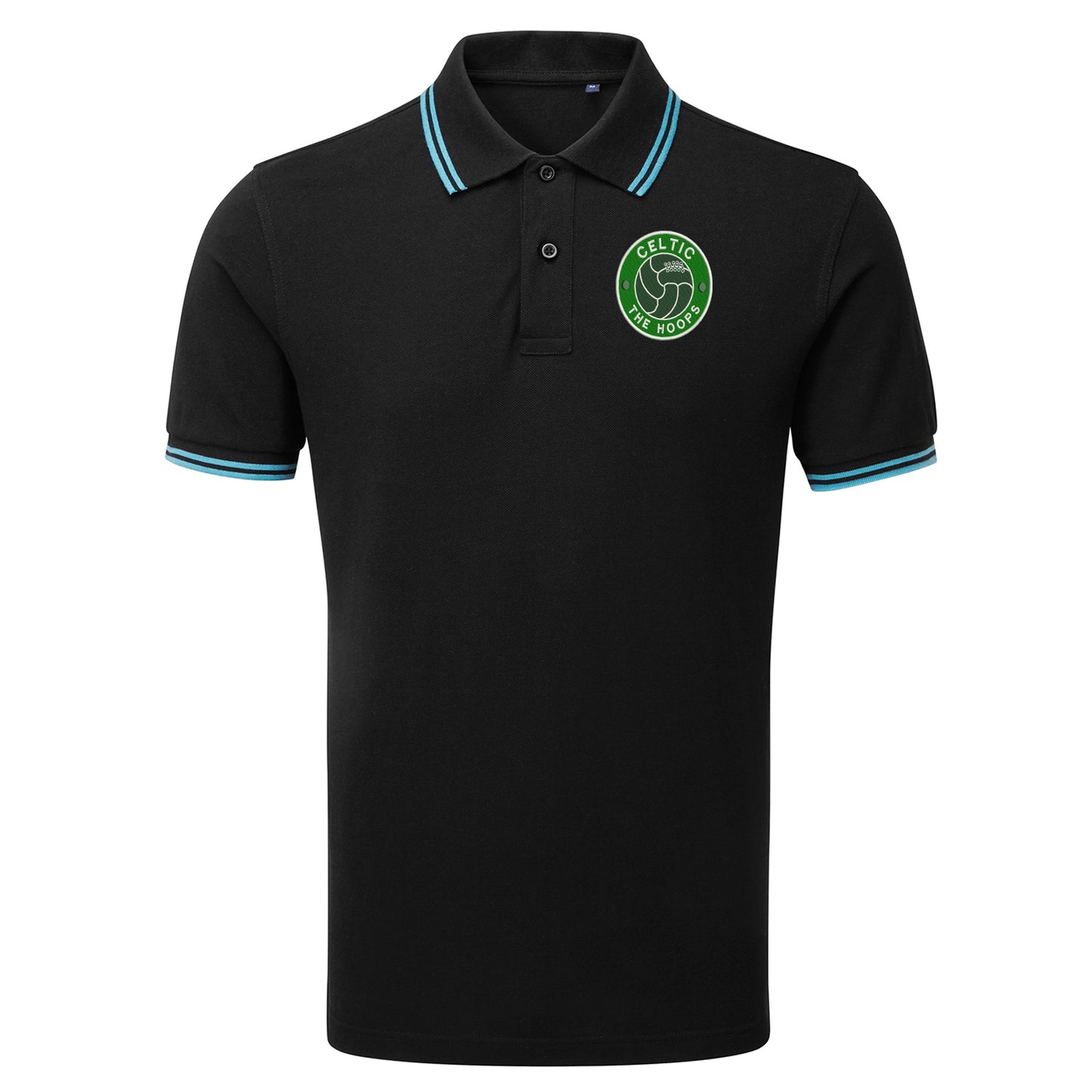 The Hoops Old School Ball Embroidered Tipped Polo Shirt