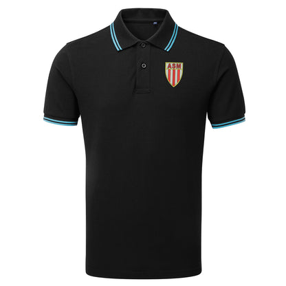 Retro Monaco 1961 Embroidered Tipped Polo Shirt