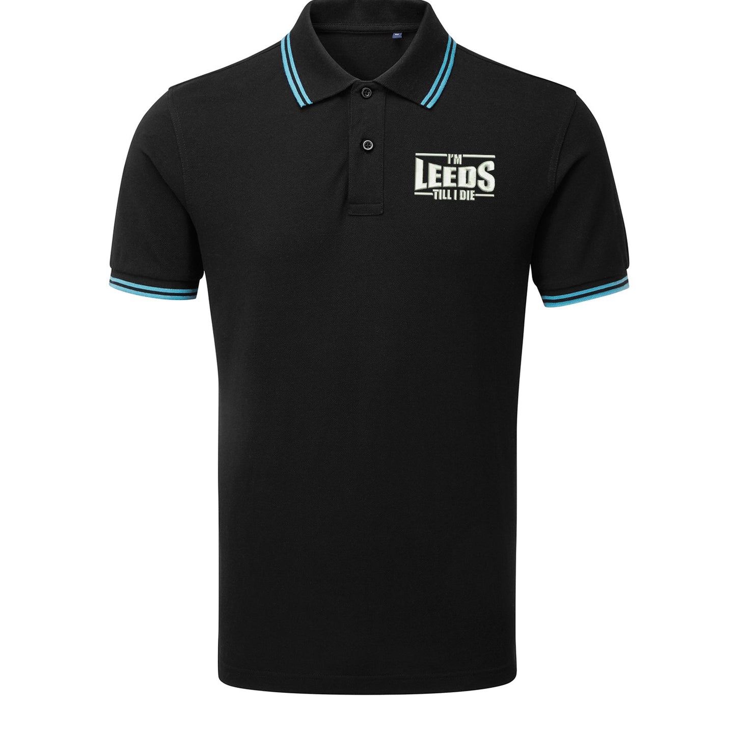 I'm Leeds Till I Die Embroidered Tipped Polo Shirt