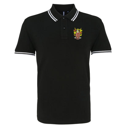 Retro Stevenage 1976 Embroidered Tipped Polo Shirt