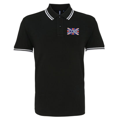 COYS Union Jack Embroidered Tipped Polo Shirt