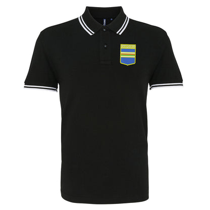 Retro Sampdoria 1960s Embroidered Tipped Polo Shirt