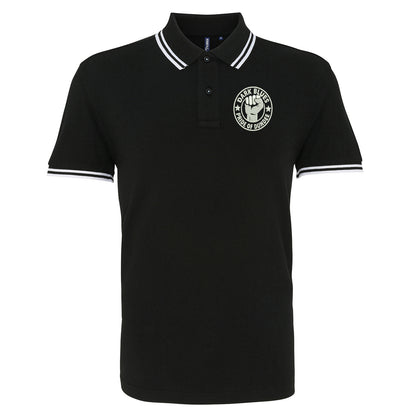 Dark Blues Pride of Dundee Embroidered Tipped Polo Shirt