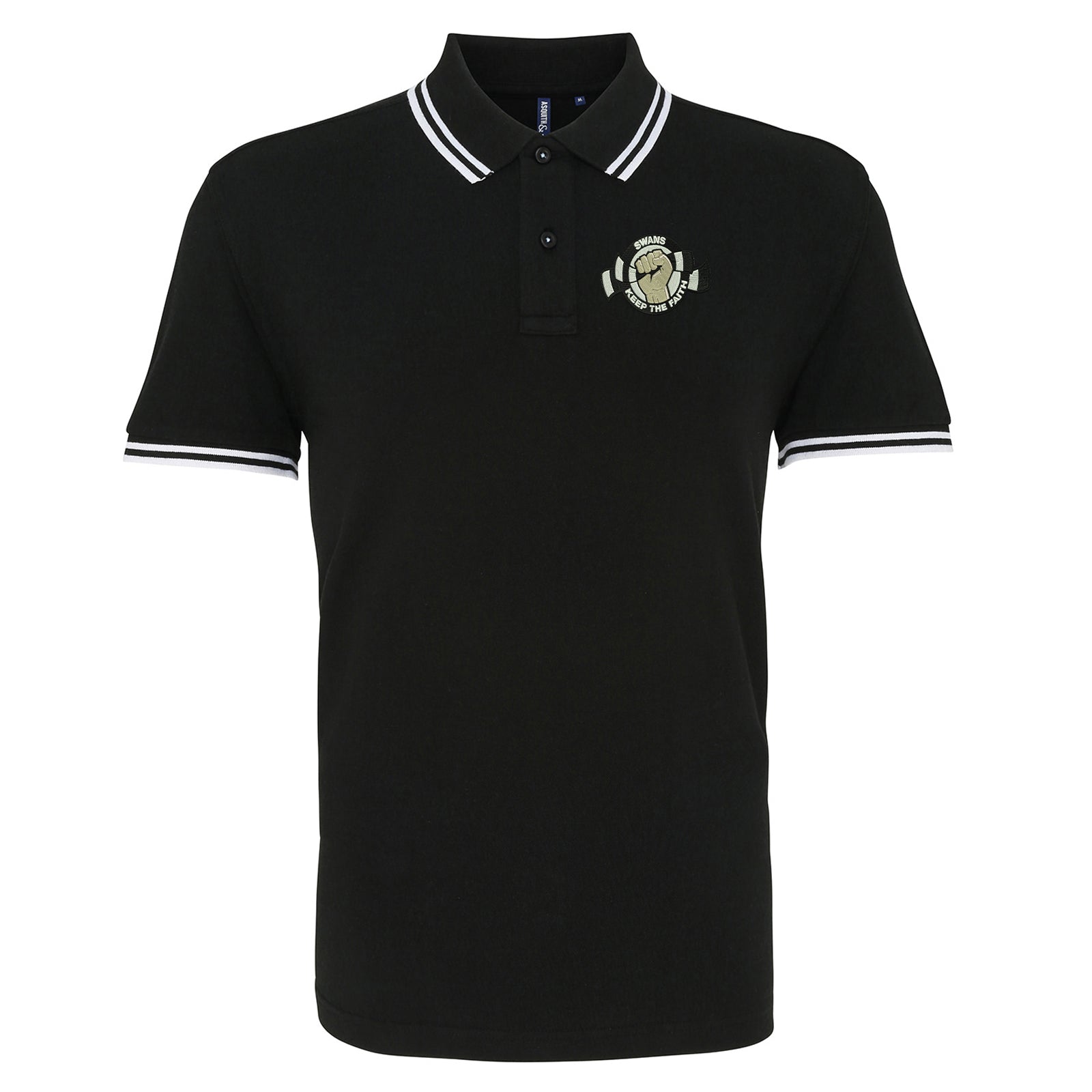 Swansea City AFC Football Tipped Polo Shirt