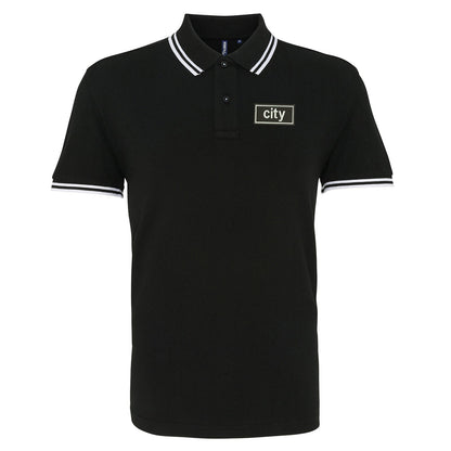 City Oasis Embroidered Tipped Polo Shirt