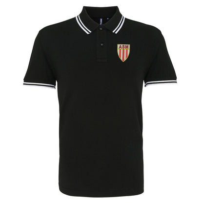 Retro Monaco 1961 Embroidered Tipped Polo Shirt